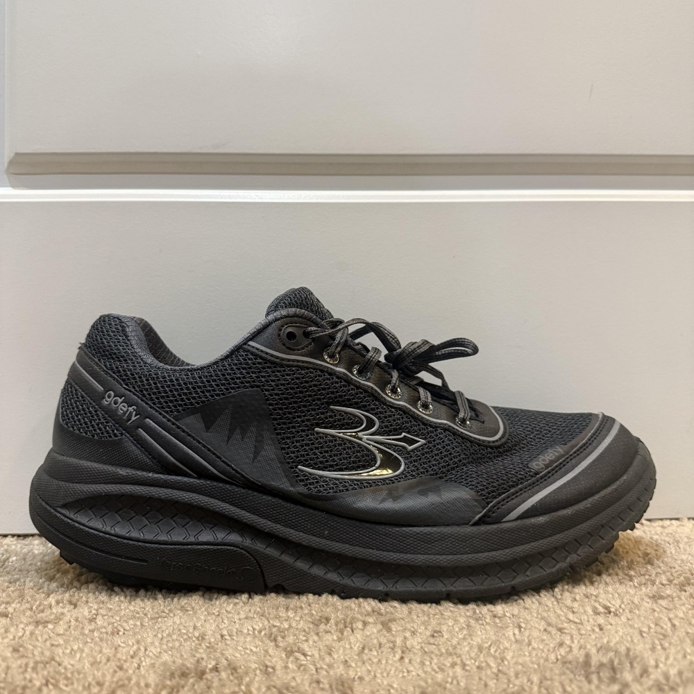 Gravity Defyer G-Defy Shoes Mens Size 13 Black Walking Sneakers TB9024MBL